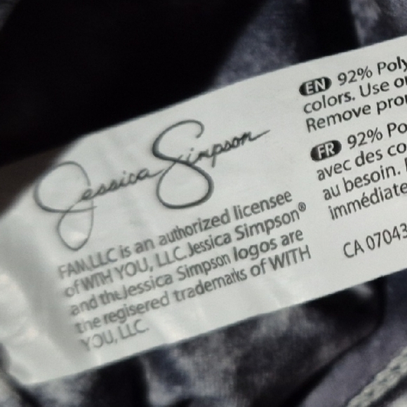 Jessica Simpson Black and White Tie-Dye Tank Top - Picture 3 of 4